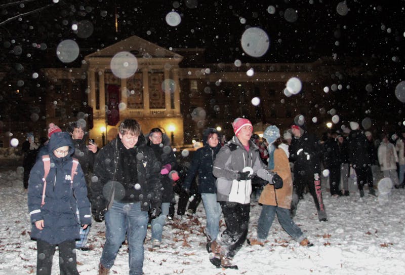 The Battle for Bascom: frosh dorms lay siege in snowball fight