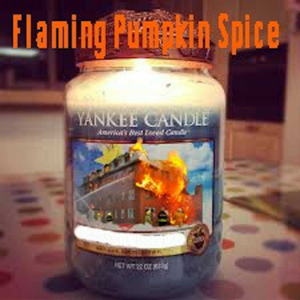 Yankee’s new scent features real photos of the fire as it ravaged the factory.