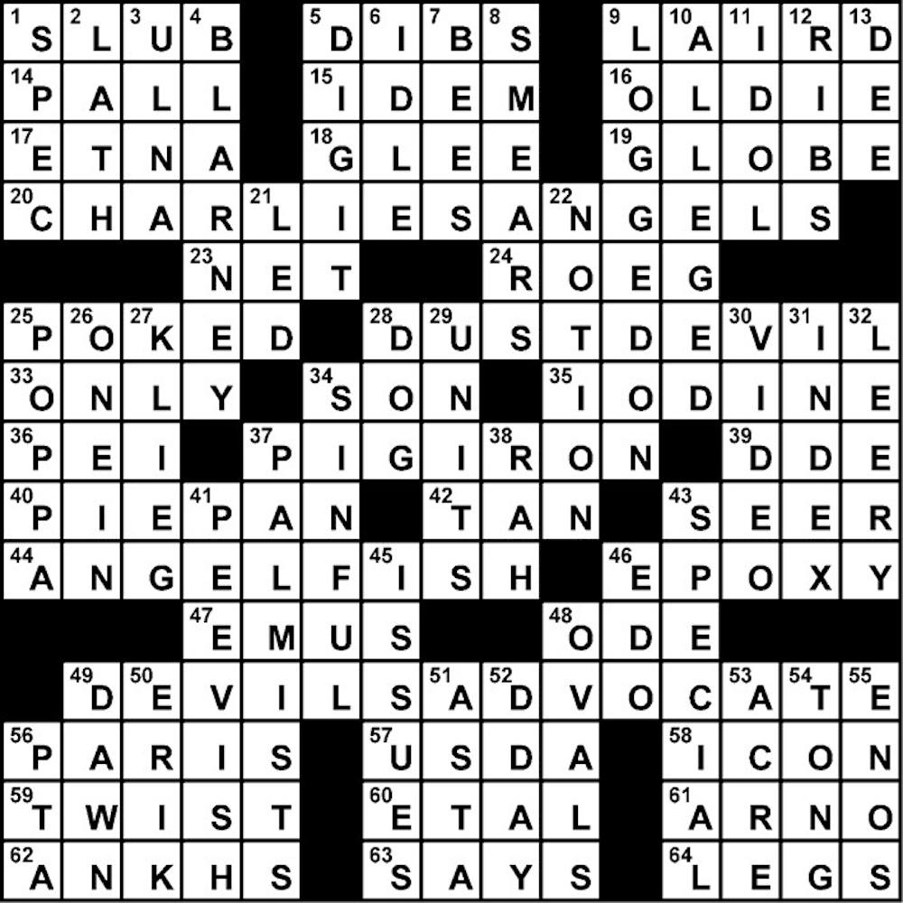 Crossword Solution - 11/04/2011