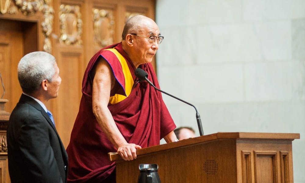 The Dalai Lama has been criticized by the Chinese government and Chinese students in the United States.