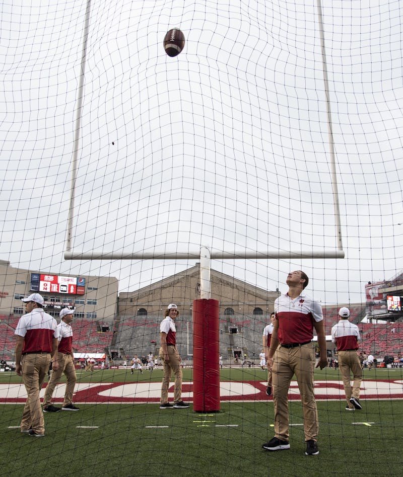 Senior kickoff specialist Zach Hintze broke the school record with a 62-yard field goal Saturday.