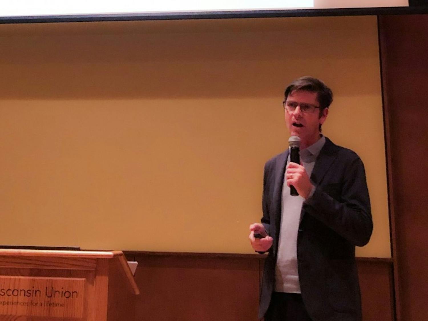 Dr. Jonathan Sleeman discusses pollution, pesticides, food insecurity and global warming at the One Health Day Colloquium.