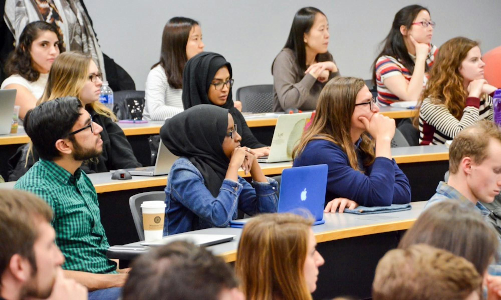 UW-Madison students listened as experts debate whether or not Trump's recent immigration ban is constitutional.