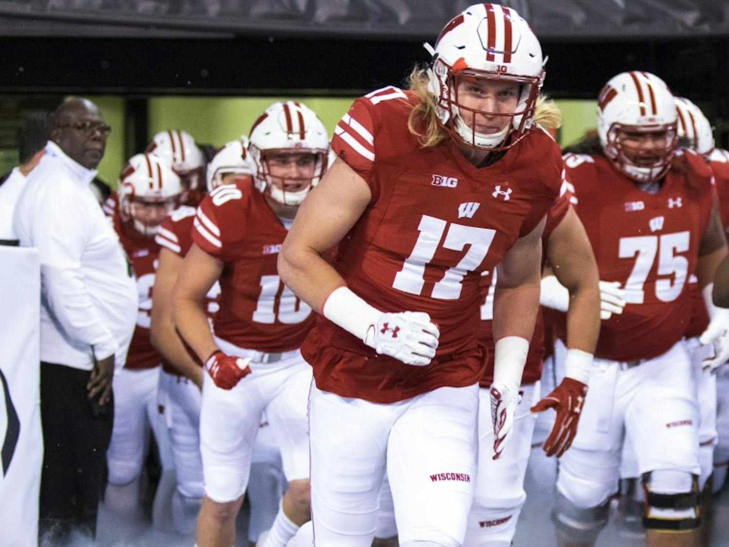 Senior outside linebacker Andrew Van Ginkel made eight tackles, forced a fumble and recorded a sack as part of a throwback performance from Wisconsin's defensive front.