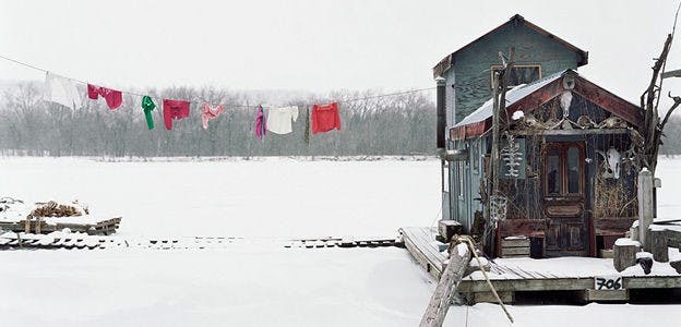 "Peter's Houseboat, Winona, Minnesota"