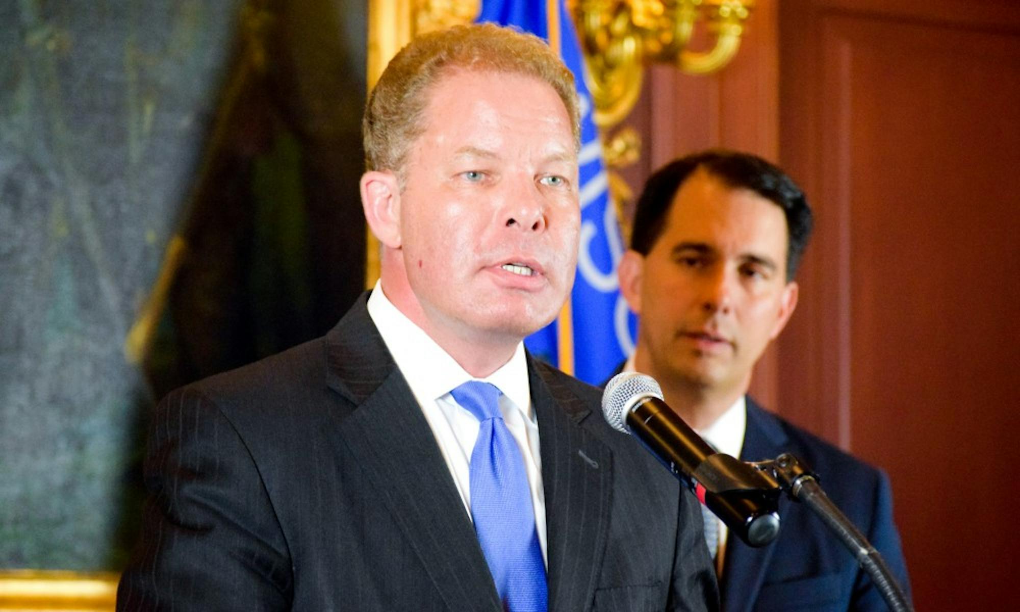 At a press conference Friday at the Capitol, Governor Scott Walker appointed Milwaukee attorney Daniel Kelly to the state Supreme Court.