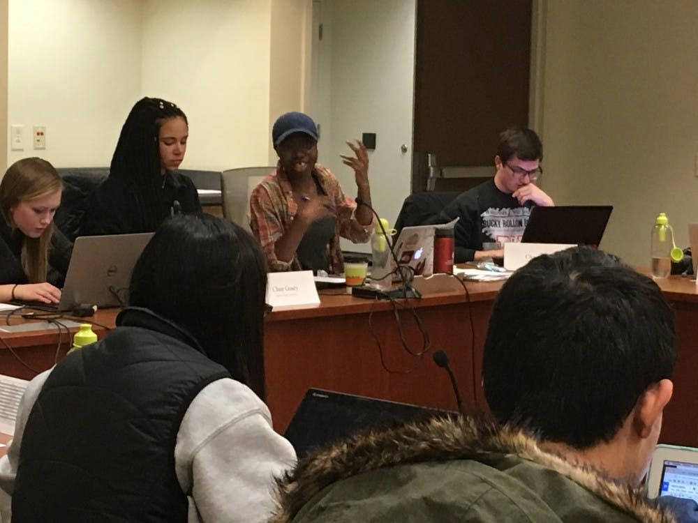 Associated Students of Madison Vice Chair Mariam Coker said she thought “Black Lives Matter” wasn’t a political statement at Wednesday’s Student Council meeting.