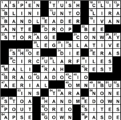 11/02/2009 - Crossword Solution