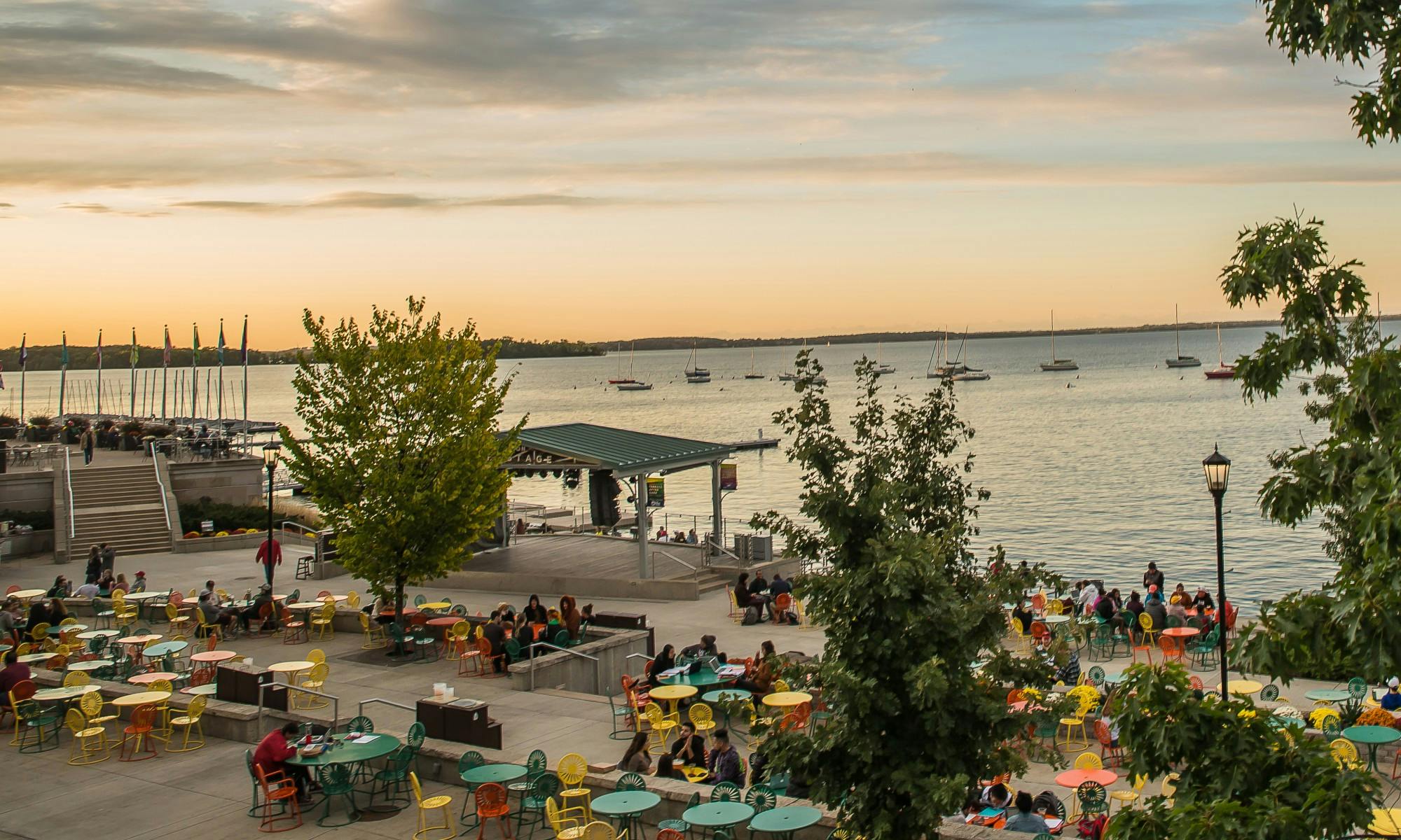 Photo of the Memorial Union Terrace.