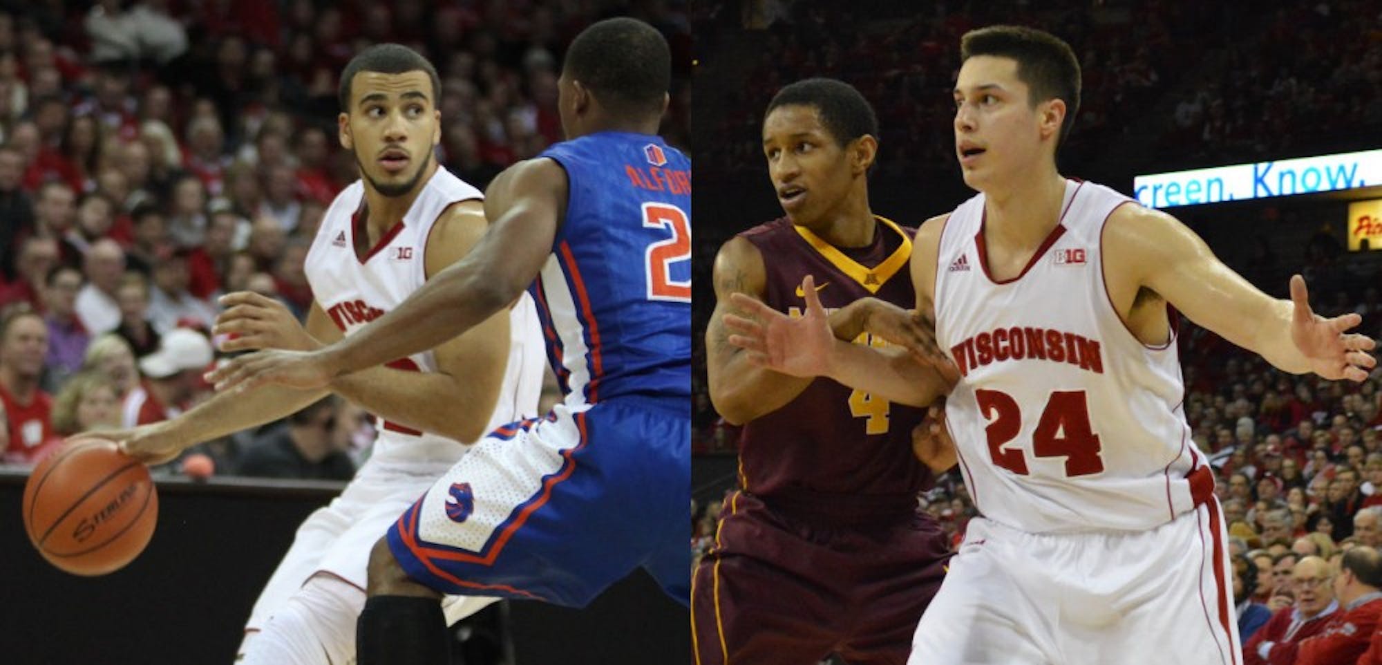 Traevon Jackson and Bronson Koenig