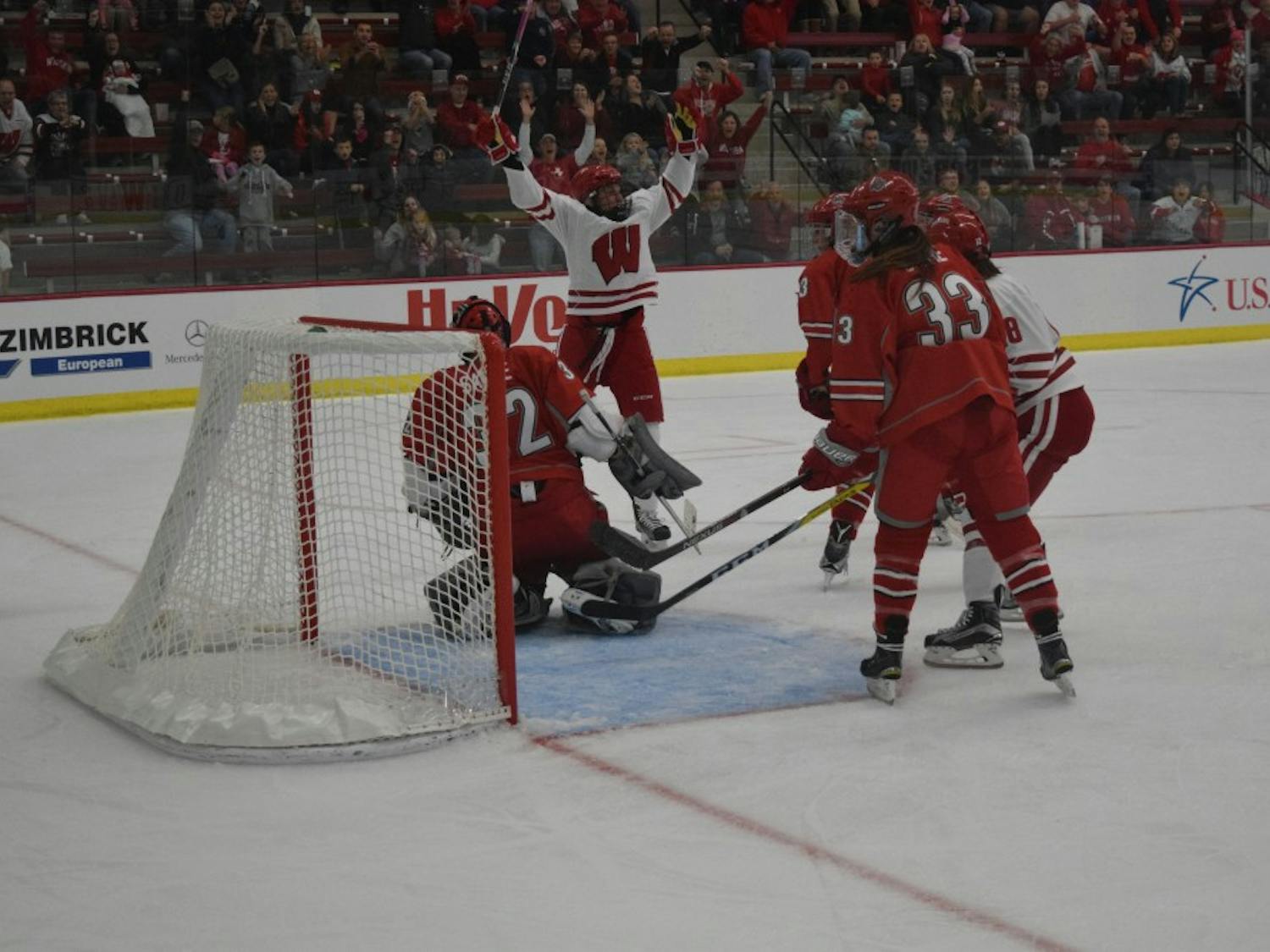 Wisconsin avoided snapping its 26-game home-winning streak thanks to a goal with under two minutes remaining.&nbsp;