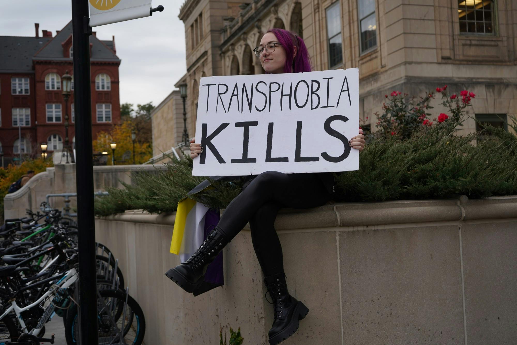 Julia Wiessing Protest Matt Walsh Trans Rights YAF1524.JPG