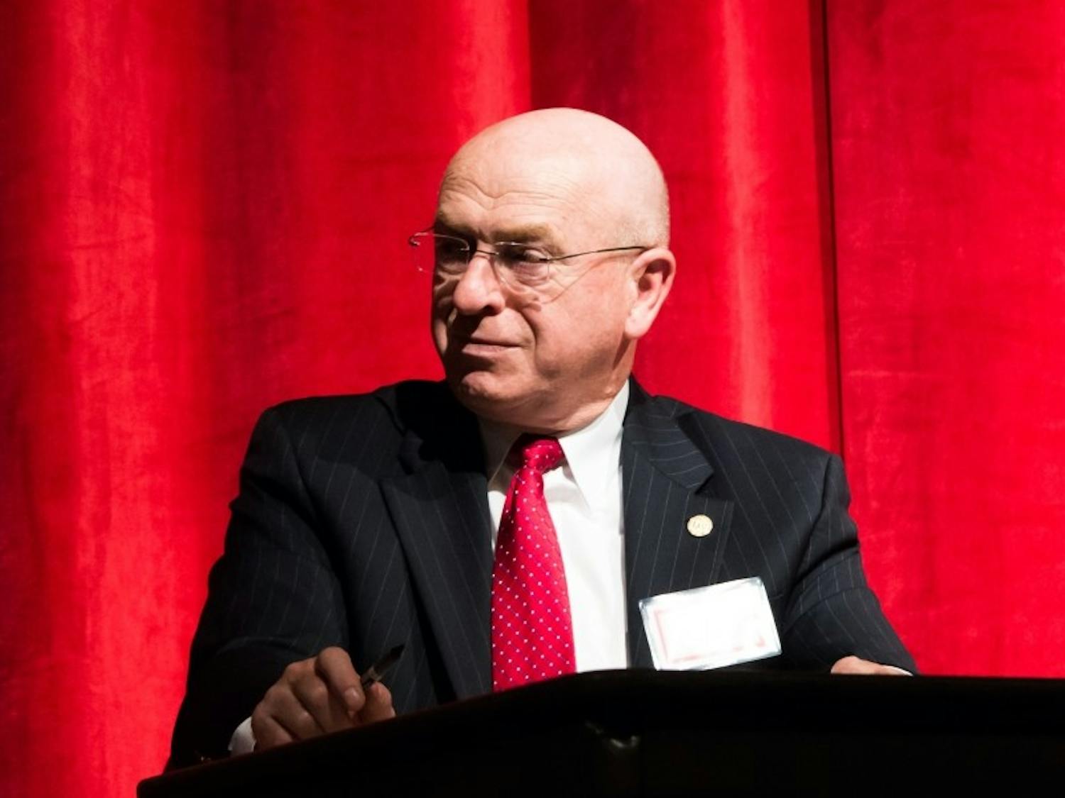 UW System President Ray Cross praised Gov. Scott Walker’s budget proposal in an appearance before the state Joint Finance Committee Thursday.