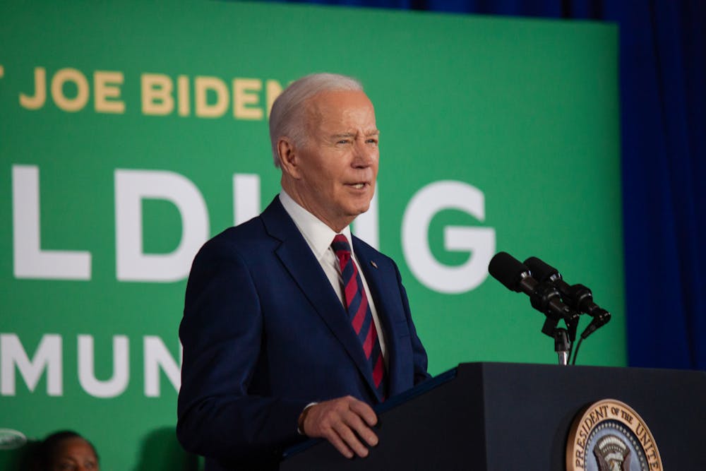 President Joe Biden spoke on infrastructure investments for Wisconsin in Milwaukee on March 13.