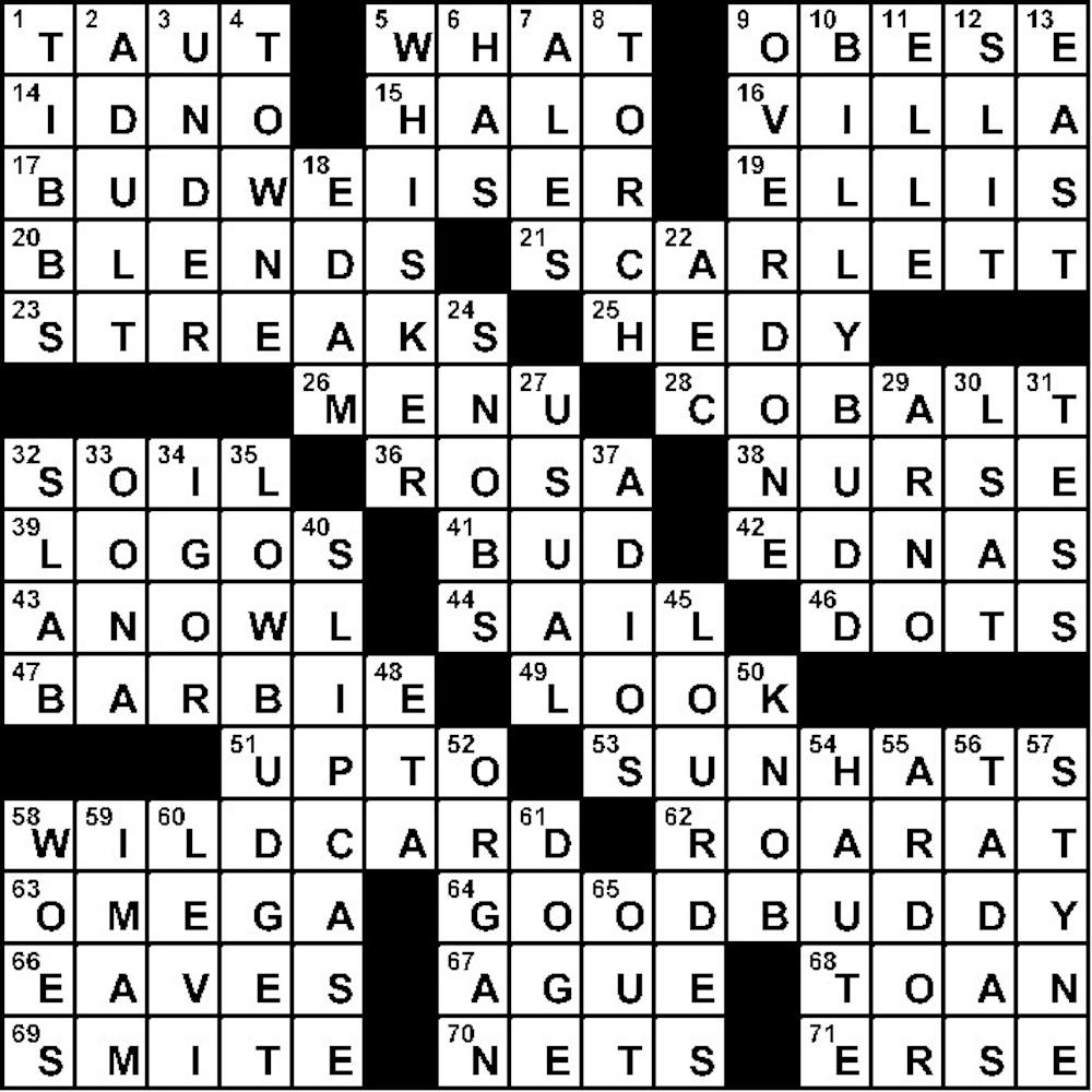 Crossword Solution - 11/21/2011