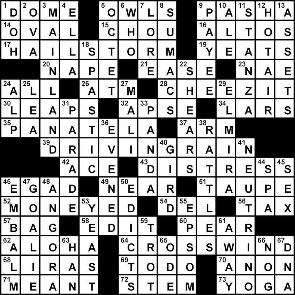 Crossword Solution - 02/13/2012