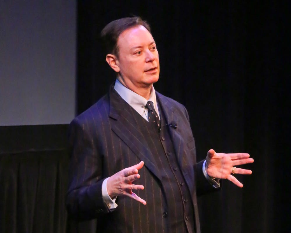 Columbia University professor and mental health activist Andrew Solomon spoke about children with distinct traits and how they&nbsp;shape their identities from these qualities at his&nbsp;Distinguished Lecture Series talk Wednesday.