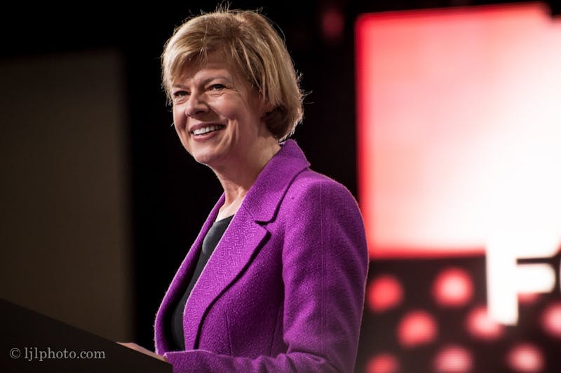 'Every vote matters:' Baldwin urges UW students to vote blue in midterms