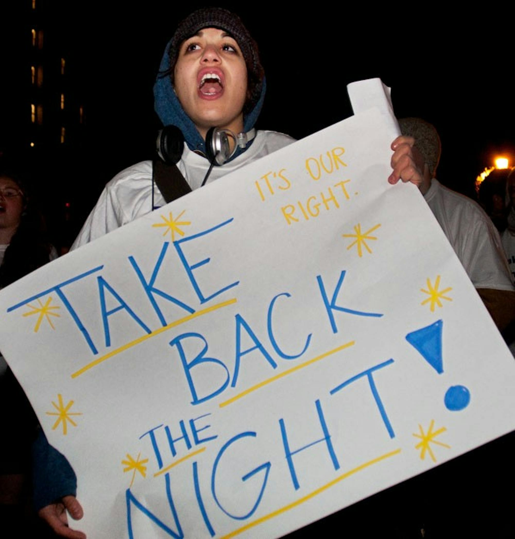 Advocates bear high winds to 'Take Back the Night'