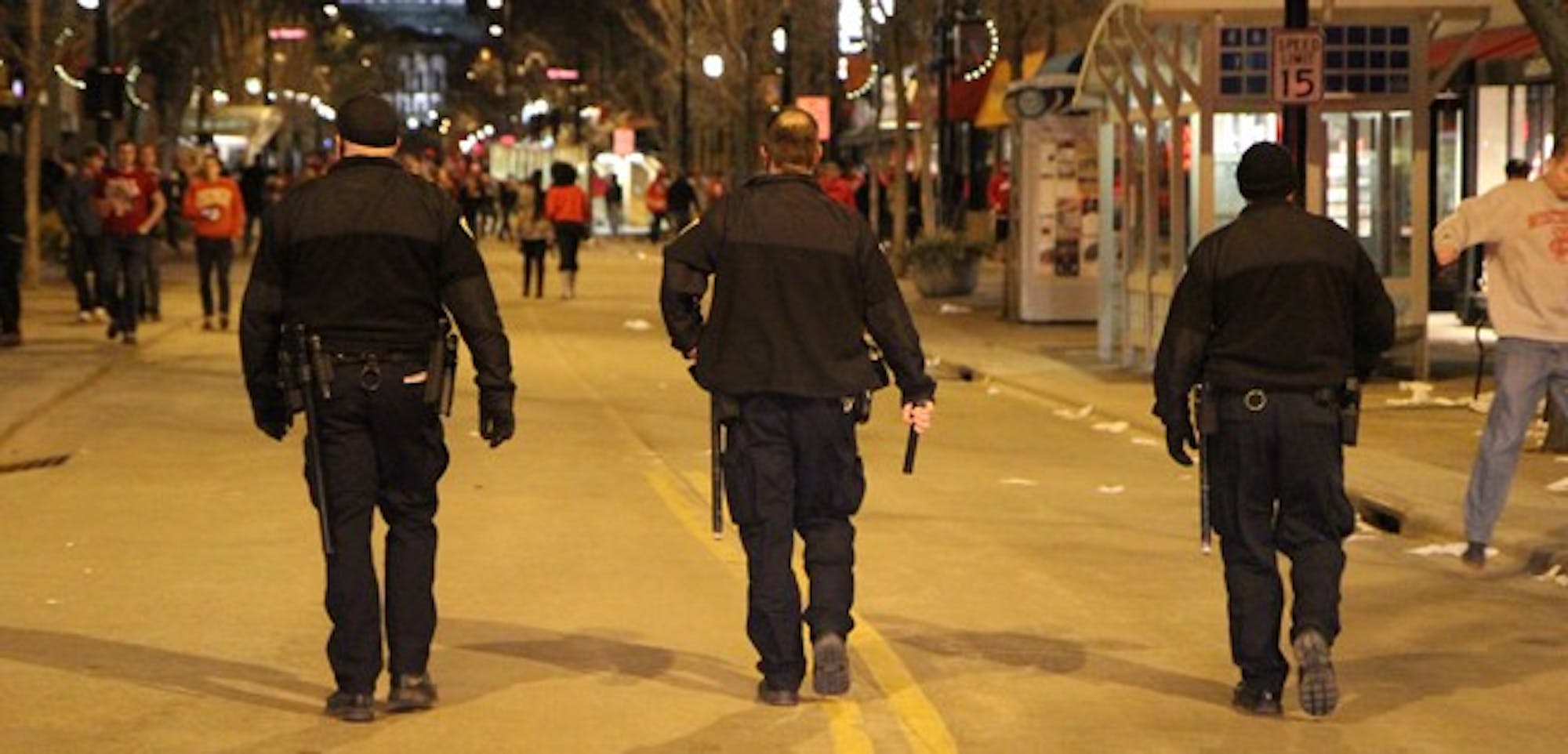 Police on State Street for Final Four