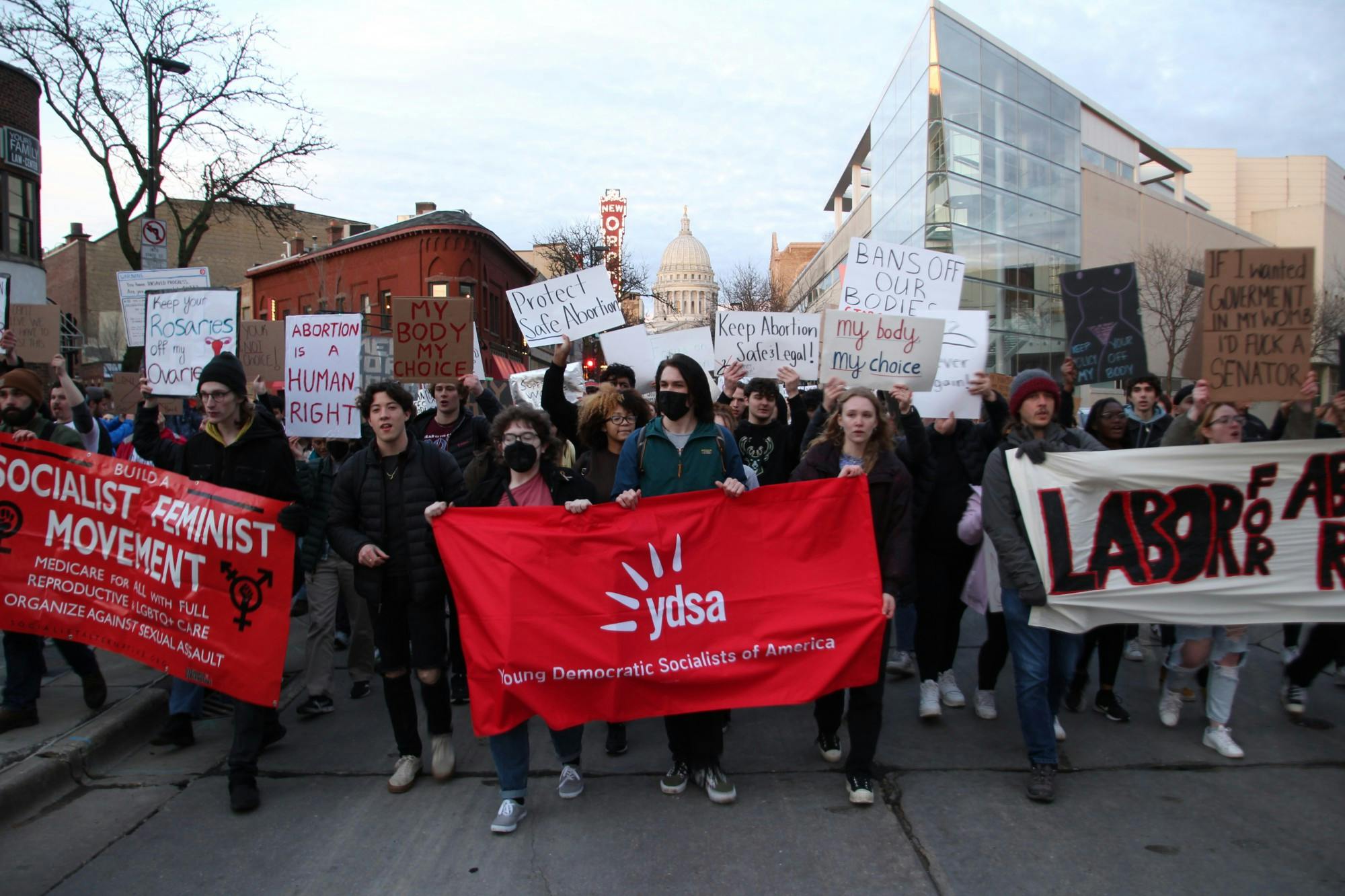 PHOTOS: 5/3/22 Women's rights activists protest against the potential overturn of Roe v. Wade by SCOTUS
