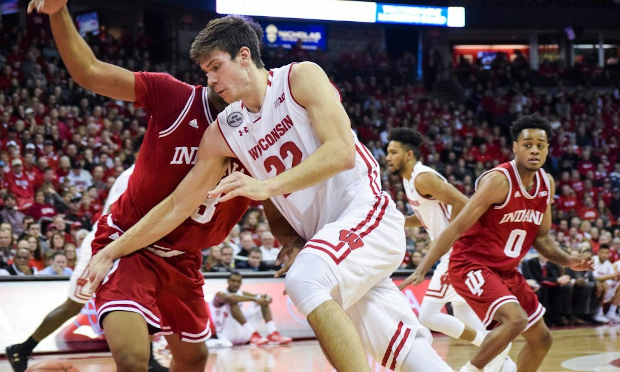 Ethan Happ dominated the Indiana Hoosiers as Wisconsin returned to conference play earlier this week.