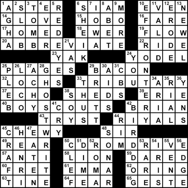 Crossword Solution 2/6/2013 The Daily Cardinal