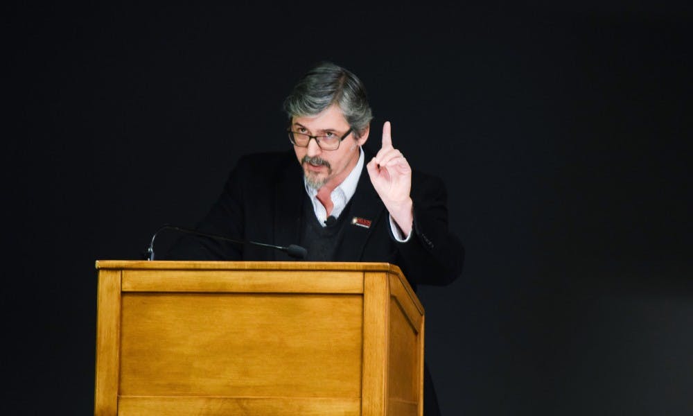 Paul Robbins, director of the Nelson Institute for Environmental Studies, gave a lecture last year during which he&nbsp;said the Wisconsin Idea is key to understanding how to deal with climate change.
