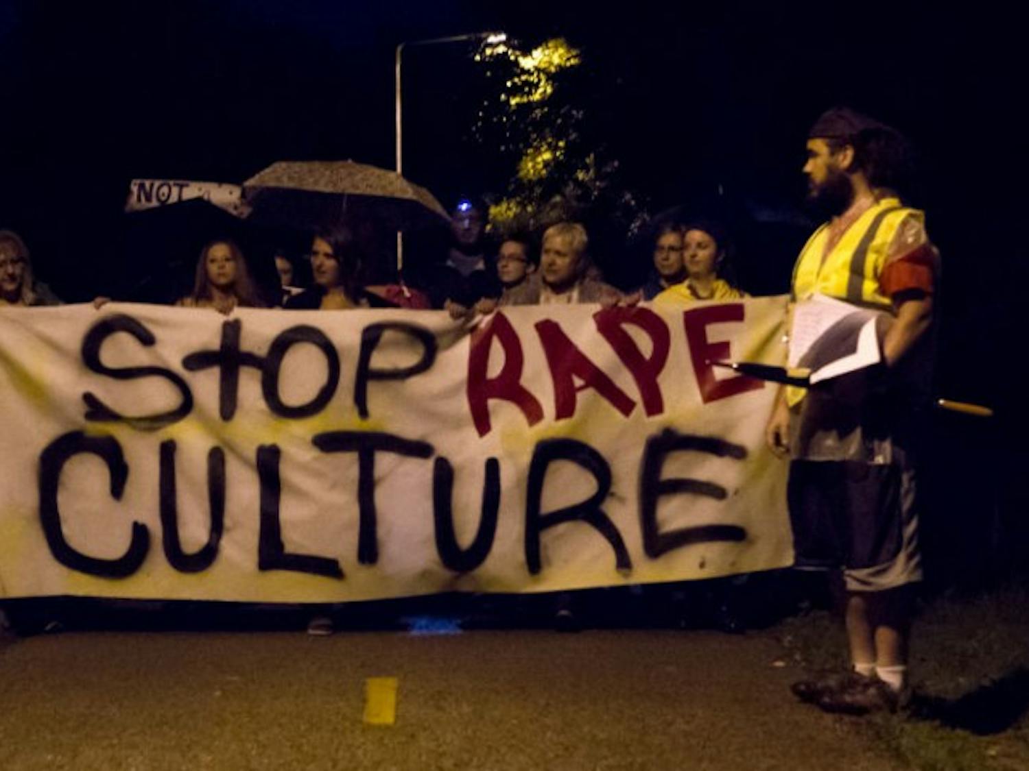Activists marched Sept. 17 on the Capital City Bike Path in solidarity with the survivor of the sexual assault and near-homicide that occurred on the path Sept. 12.