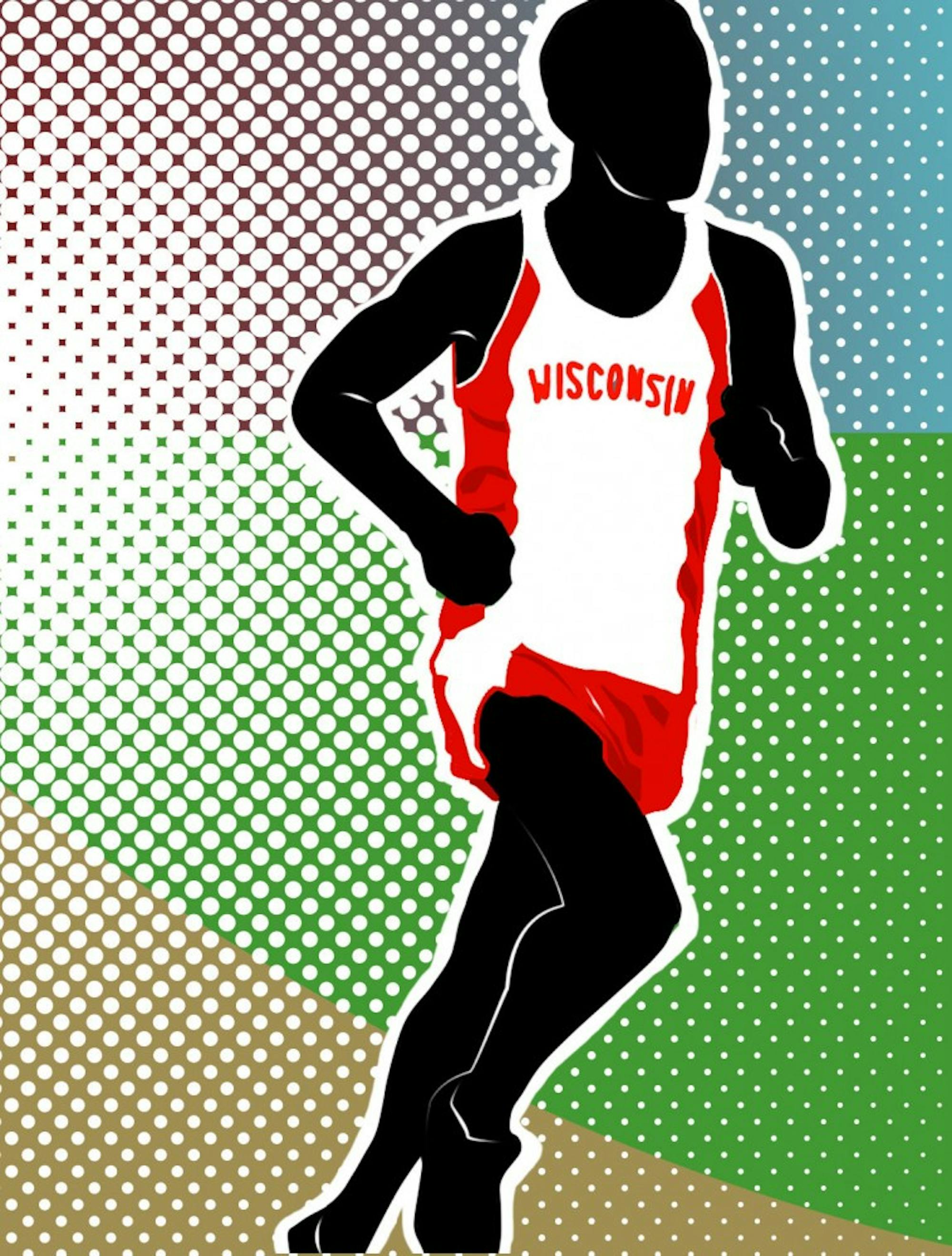 XC runner graphic