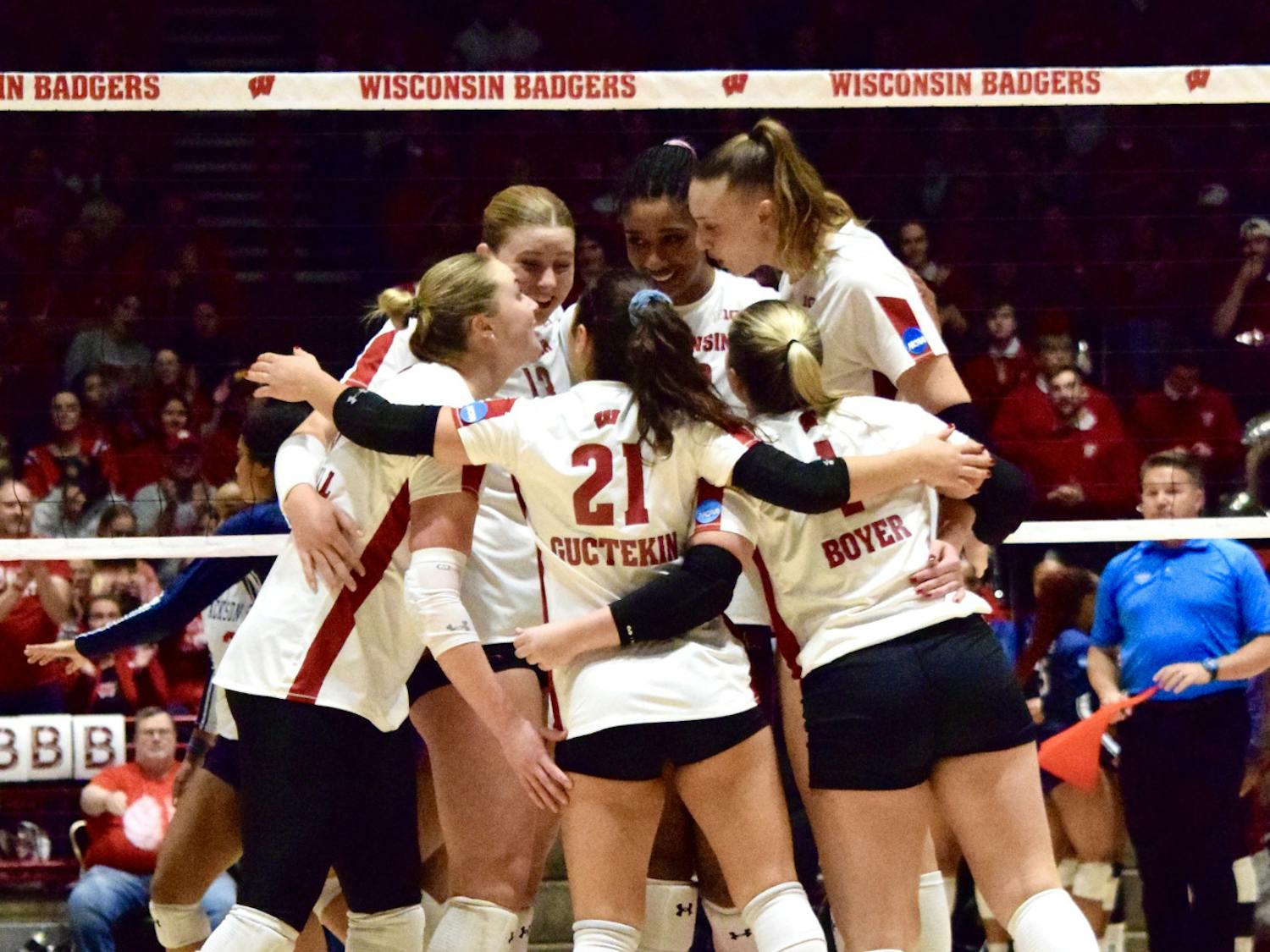 PHOTOS: In the NCAA First Round, Badgers Volleyball sweep the Jackson State Tigers, 3-0