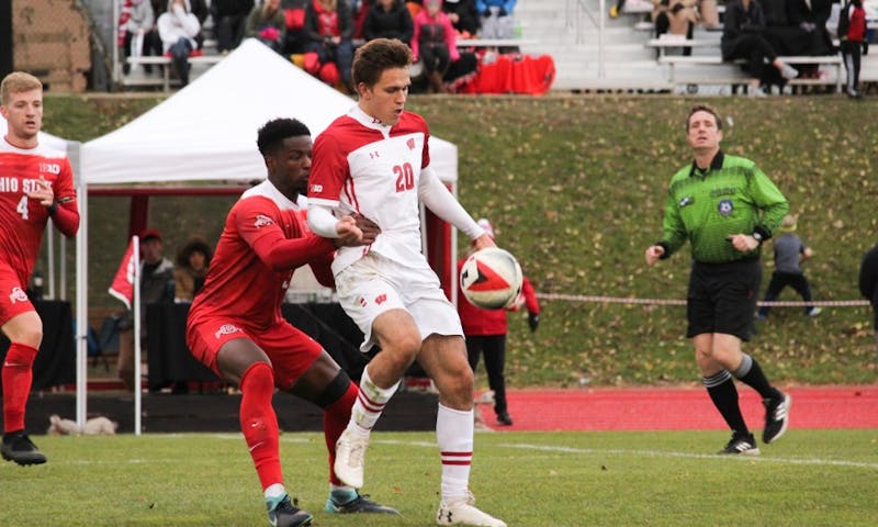Freshman forward Noah Melick scored twice in the Badgers' 6-3 win over Rutgers as they advanced to the Big Ten Tournament semifinals. 