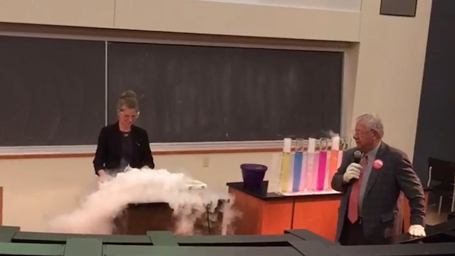 Dr.&nbsp;Nadia Drake, a contributing writer for National Geographic, began her talk Friday with a chemistry&nbsp;experiment.