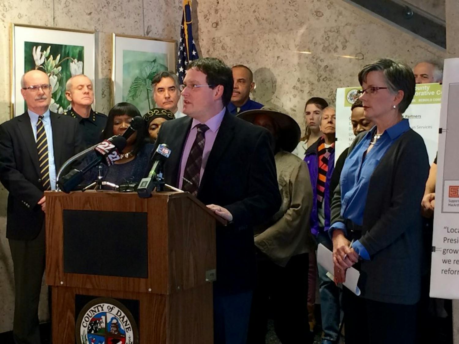 UW-Madison Law School professor Jonathan Sharrer said Wednesday that Dane County, which just received a $50,000 criminal justice reform grant, can be a national leader in the law enforcement system.