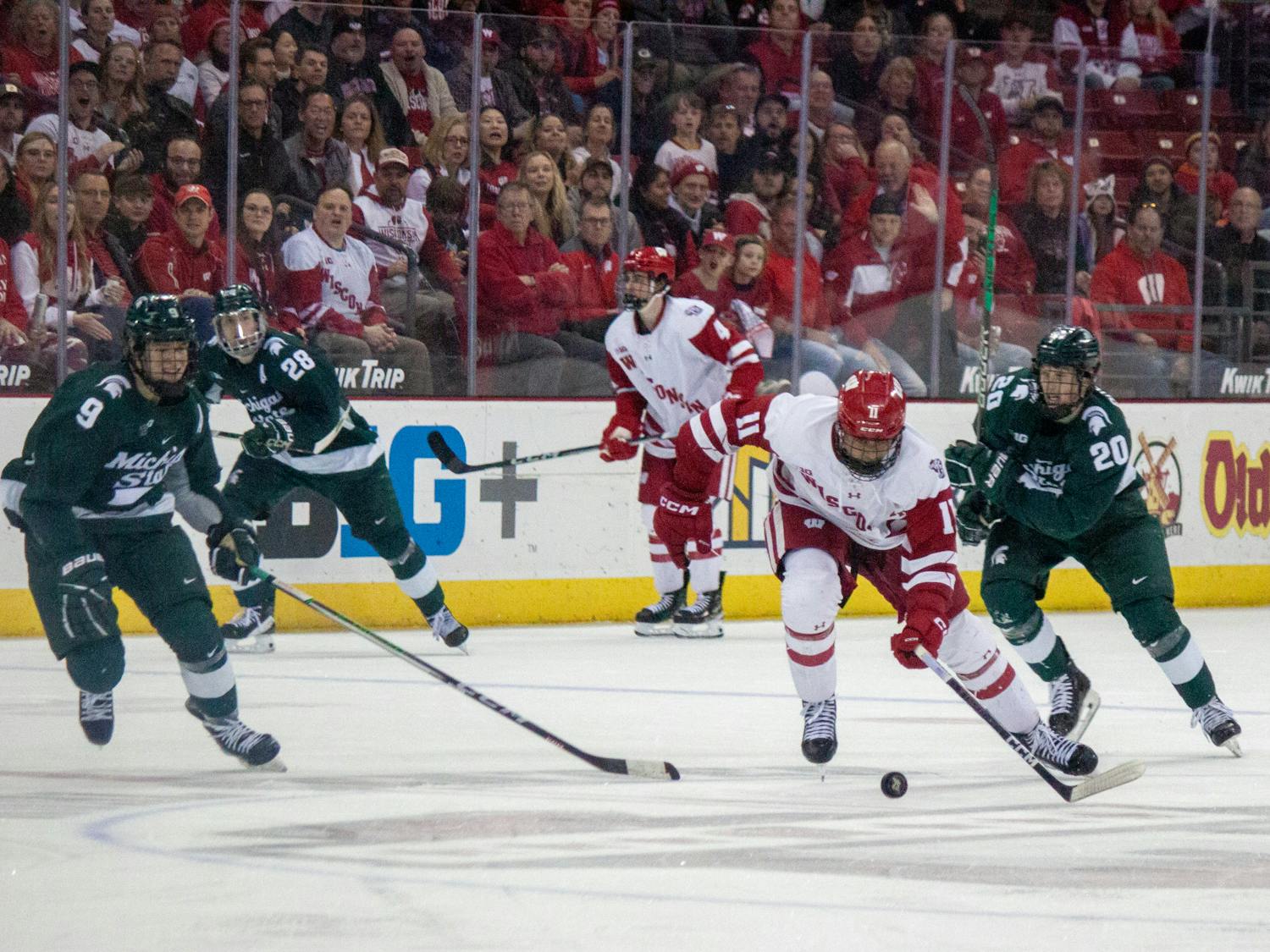 PHOTOS: Badgers defeated by Michigan State Spartans 5-2