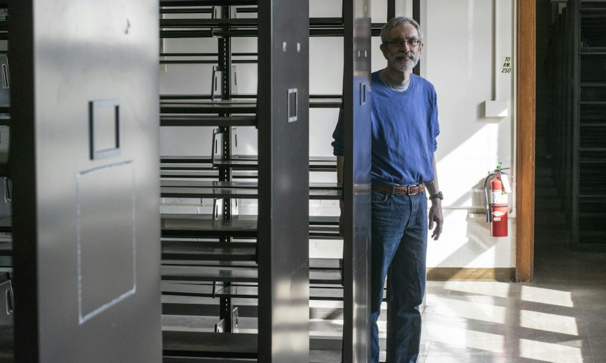 Librarian Tom Tews closed the book on the story of his past 30 years operating UW-Madison's Geography Library. The library is closing as part of UW-Madison's Facilities Master Plan.