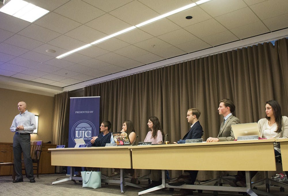 Dean Marsh Pattie, who served as a UJC judge for 10 years, gave a presentation to the committee about the University's policies on hazing.&nbsp;
