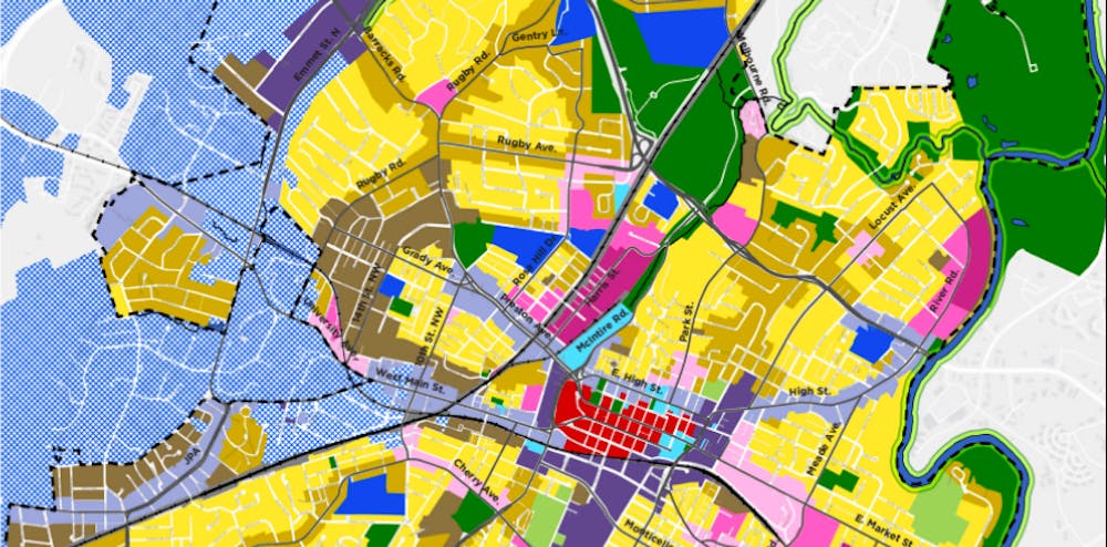Ongoing debates surrounding the overdue Comprehensive Plan center on the Future Land Use Map, which dictates zoning designations throughout the City of Charlottesville.