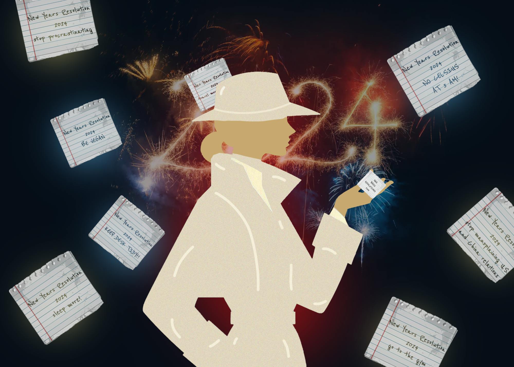 I pulled the trench coat over my shoulders, angled the fedora at a slight crook on my head and stepped out into the world.&nbsp;