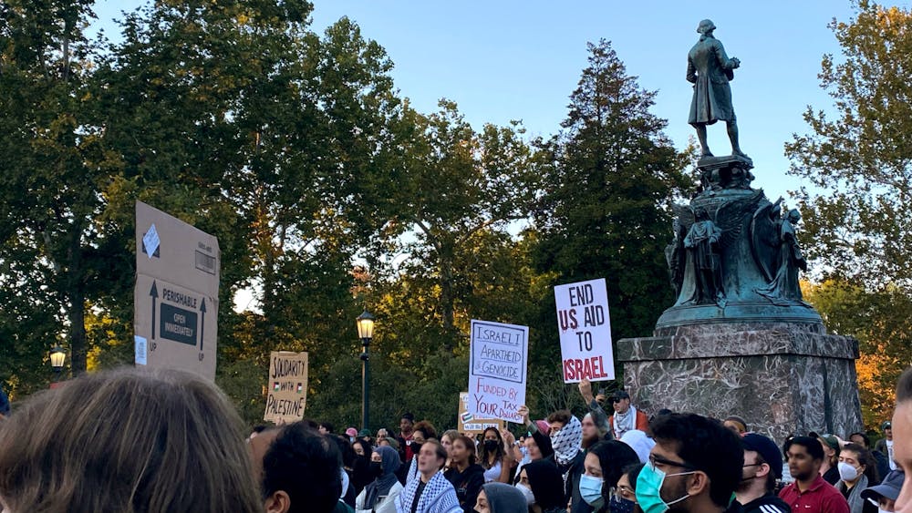 Hosted by Students for Justice in Palestine, the rally was primarily centered around educating attendees about Palestine’s history and the need for active education and resistance against Israeli occupation.