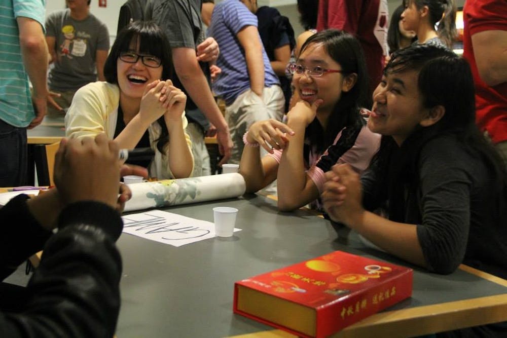 	<p>Members of Chinese Corner meet weekly to practice their speaking skills and listen to presentations on Chinese culture. </p>