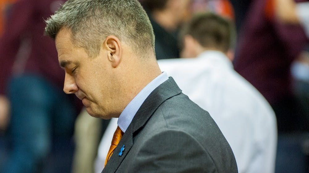 Coach Tony Bennett is pictured after No. 1 seed Virginia's historic loss to UMBC.