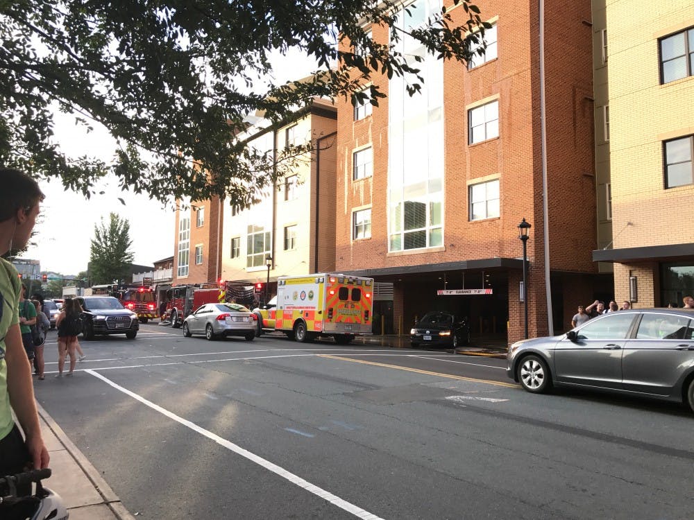 Seven units responded to the fire at West Main Street. 