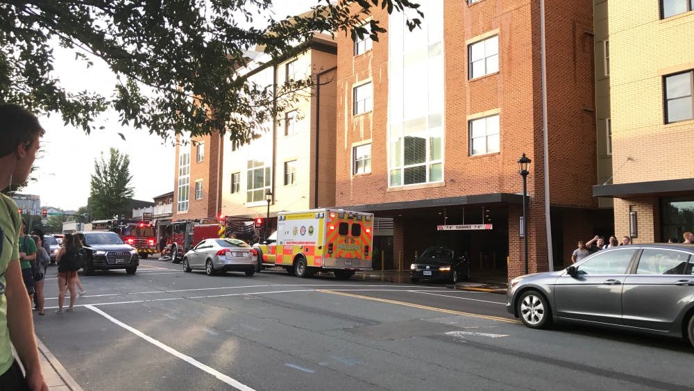 Seven units responded to the fire at West Main Street. 