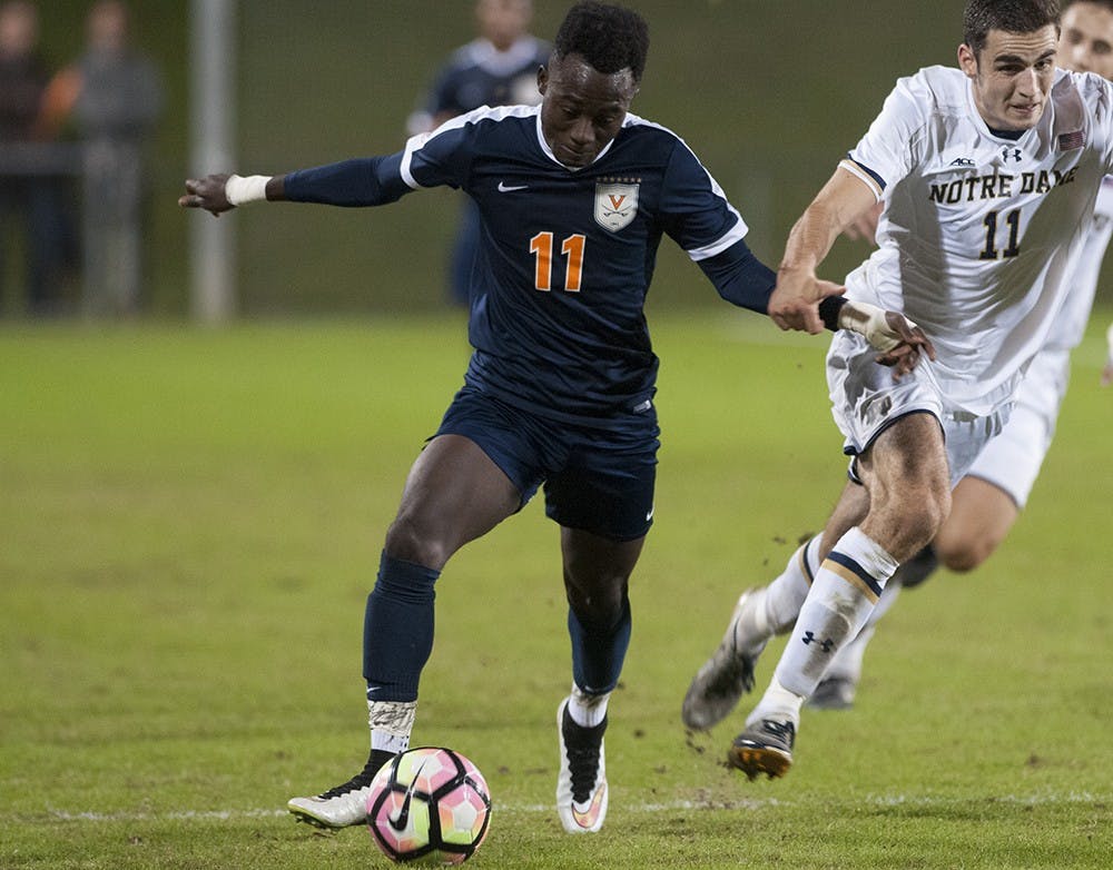 <p>Sophomore forward Edward Opoku's first-half goal proved decisive, as the No. 21 Cavaliers held on for a 1-0 victory.&nbsp;</p>