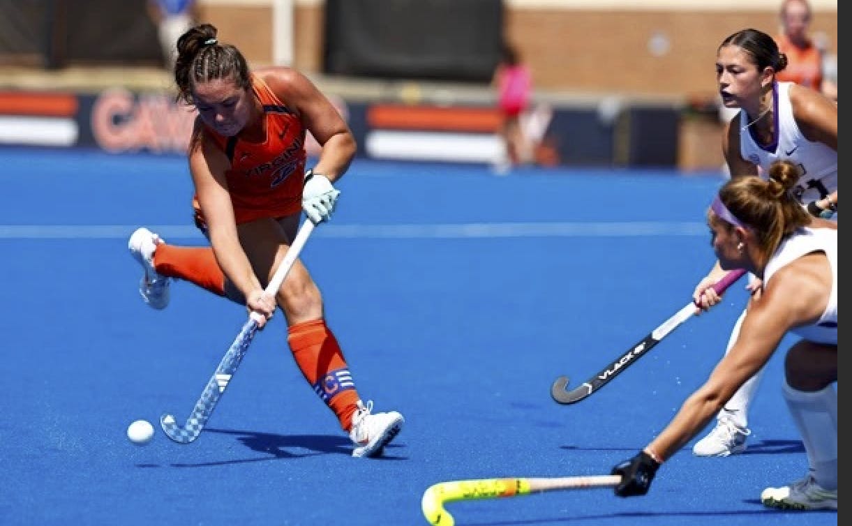 Mia Abello navigates through traffic.