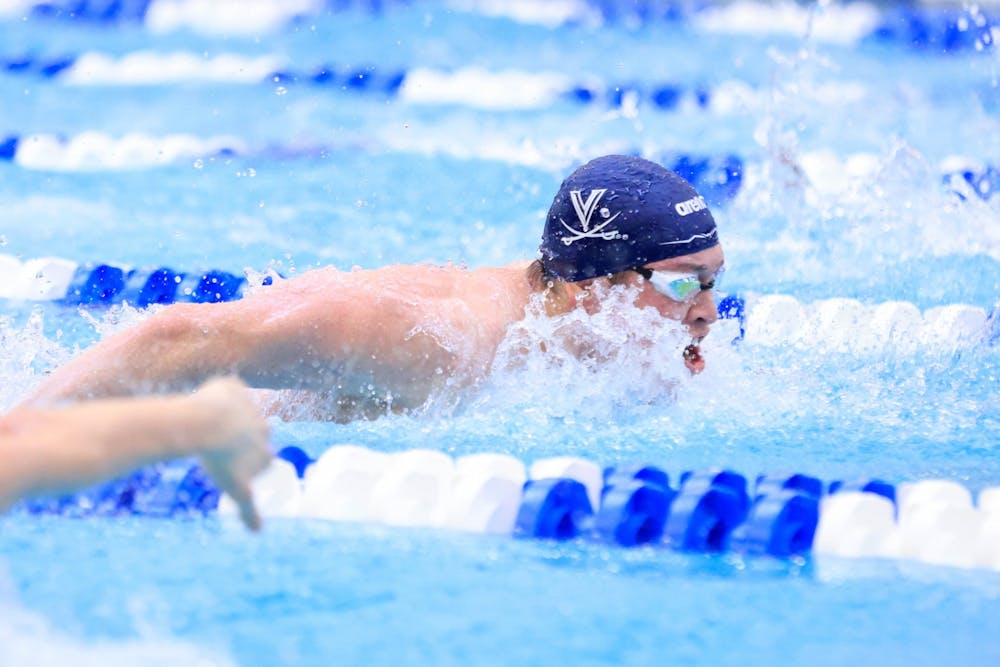 <p>The 200-yd medley relay was one of the highlights of the meet for the Cavaliers, who set a school record with a time of 1:22.51.</p>