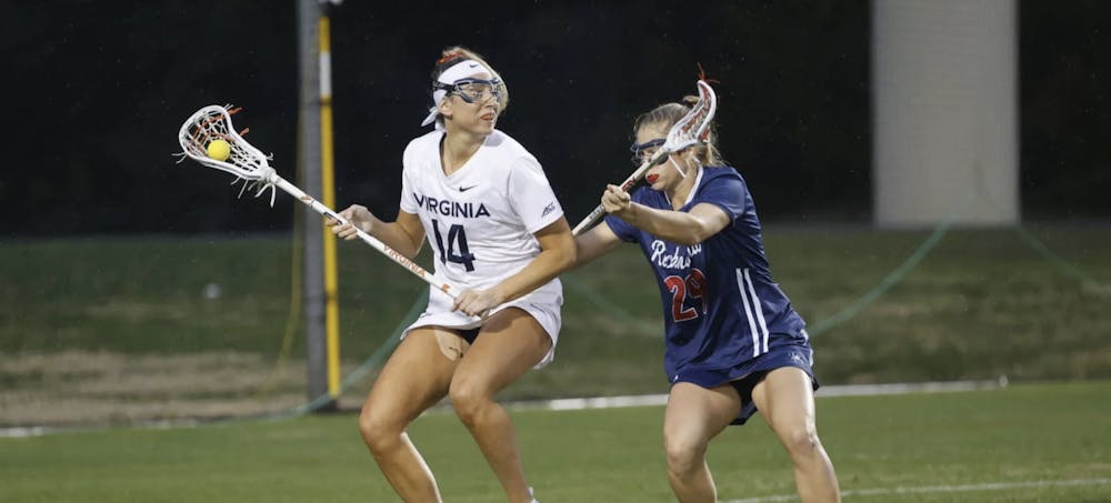 <p>Senior attacker Morgan Schwab registered a program-record eight assists Wednesday, leading the Cavaliers to a lopsided win over the Spiders.&nbsp;</p>