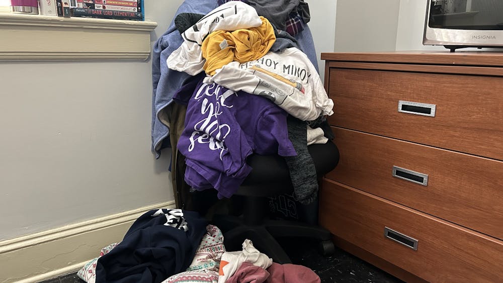 pile of clothes, one of the many three foes of an individual