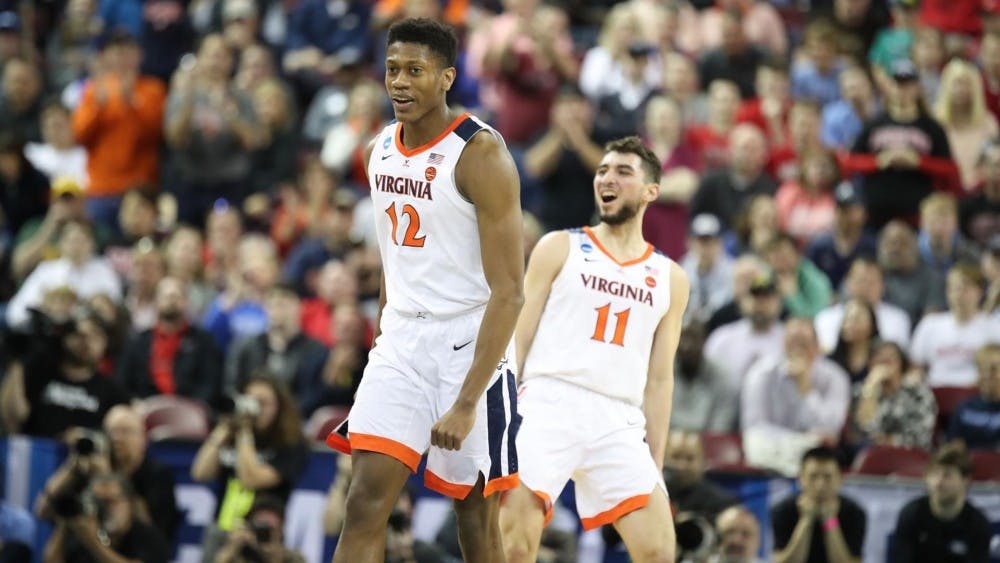 Junior guard De'Andre Hunter led Virginia with 23 points in their victory over Gardner-Webb.